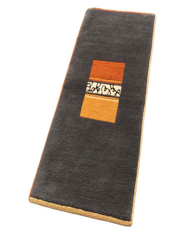 Detail image of  2' 3 x 4' 8  Hand Knotted Tibet Wool Runner Rug