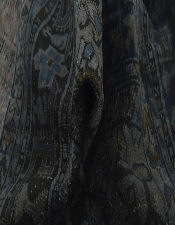 Detail image of  5' 2 x 10' 9  Hand Knotted Ultra Vintage Persian Wool Runner Rug