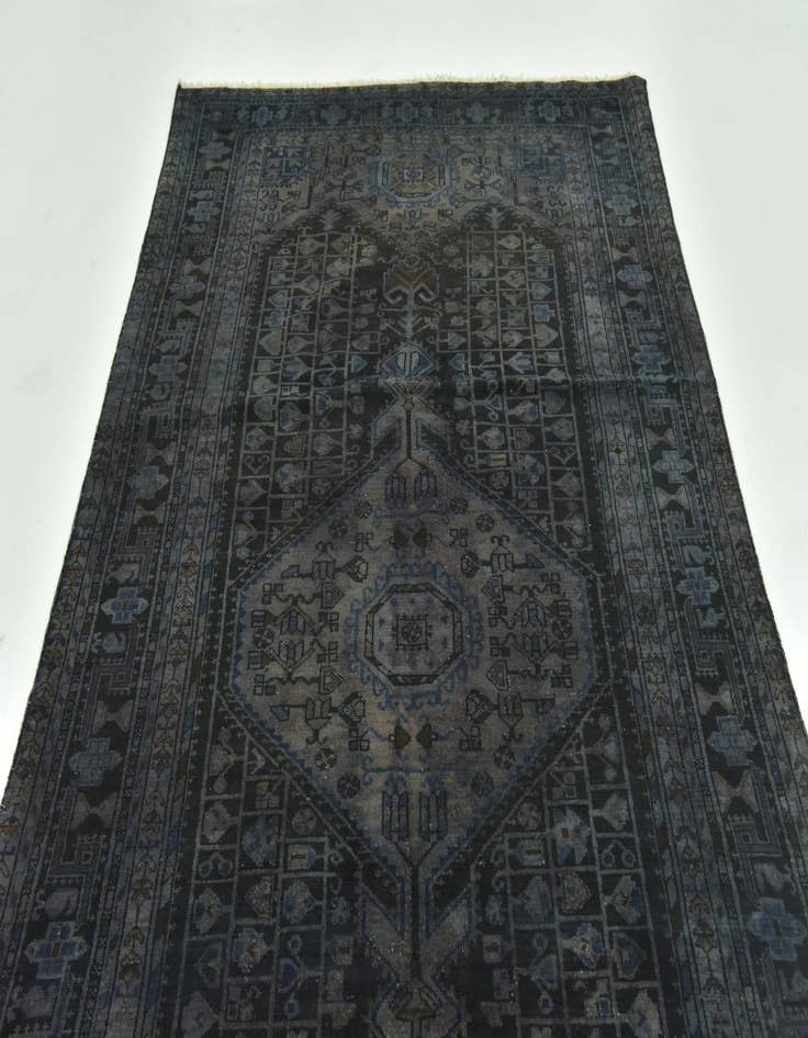 Detail image of  5' 2 x 10' 9  Hand Knotted Ultra Vintage Persian Wool Runner Rug