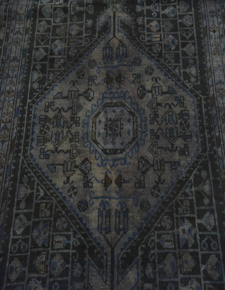 Detail image of  5' 2 x 10' 9  Hand Knotted Ultra Vintage Persian Wool Runner Rug