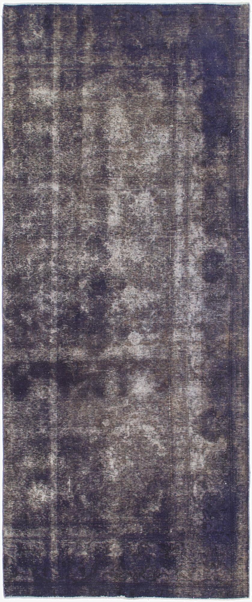  4' 6 x 11'  Hand Knotted Ultra Vintage Persian Wool Runner Rug