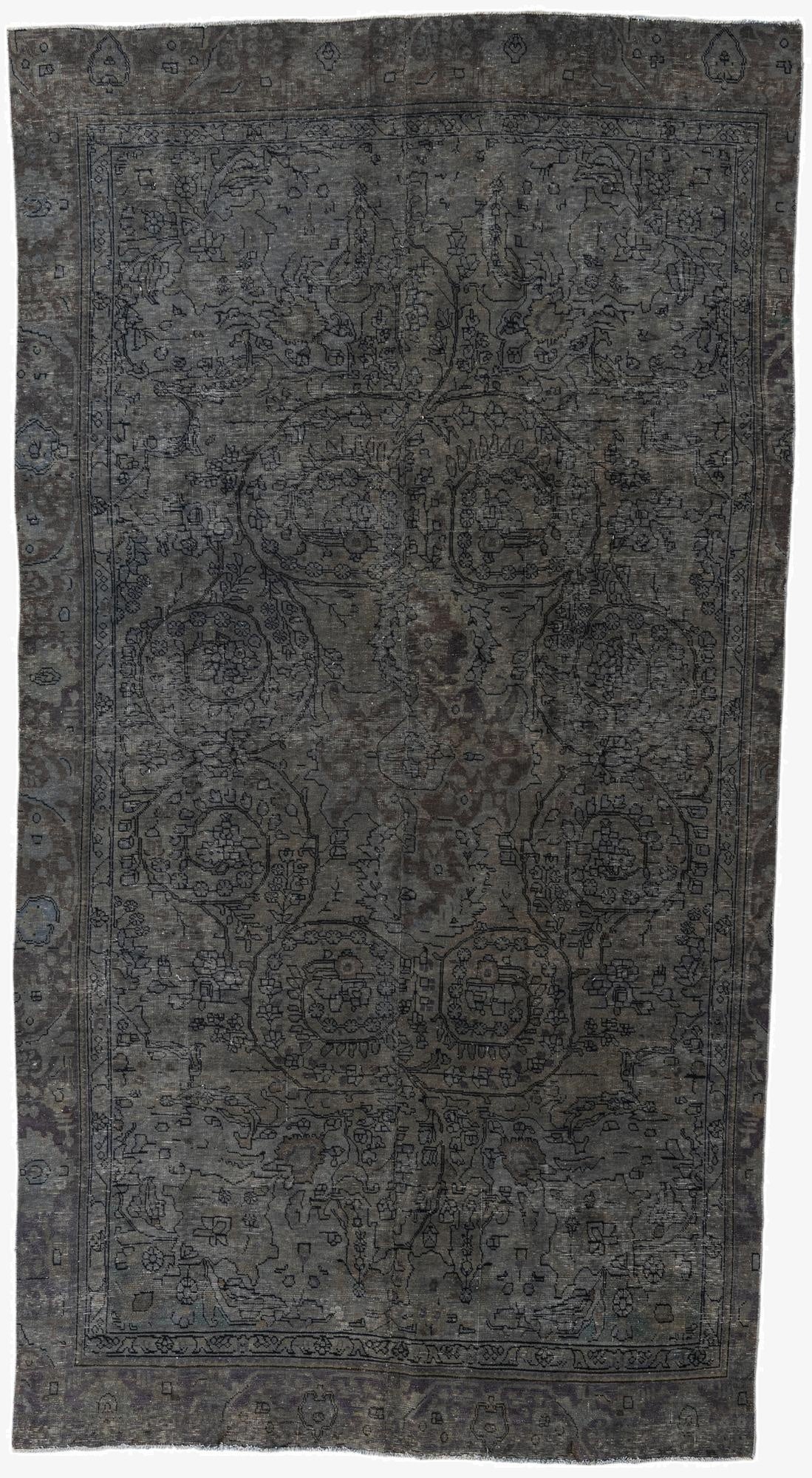  6' 4 x 12'  Hand Knotted Ultra Vintage Persian Wool Runner Rug