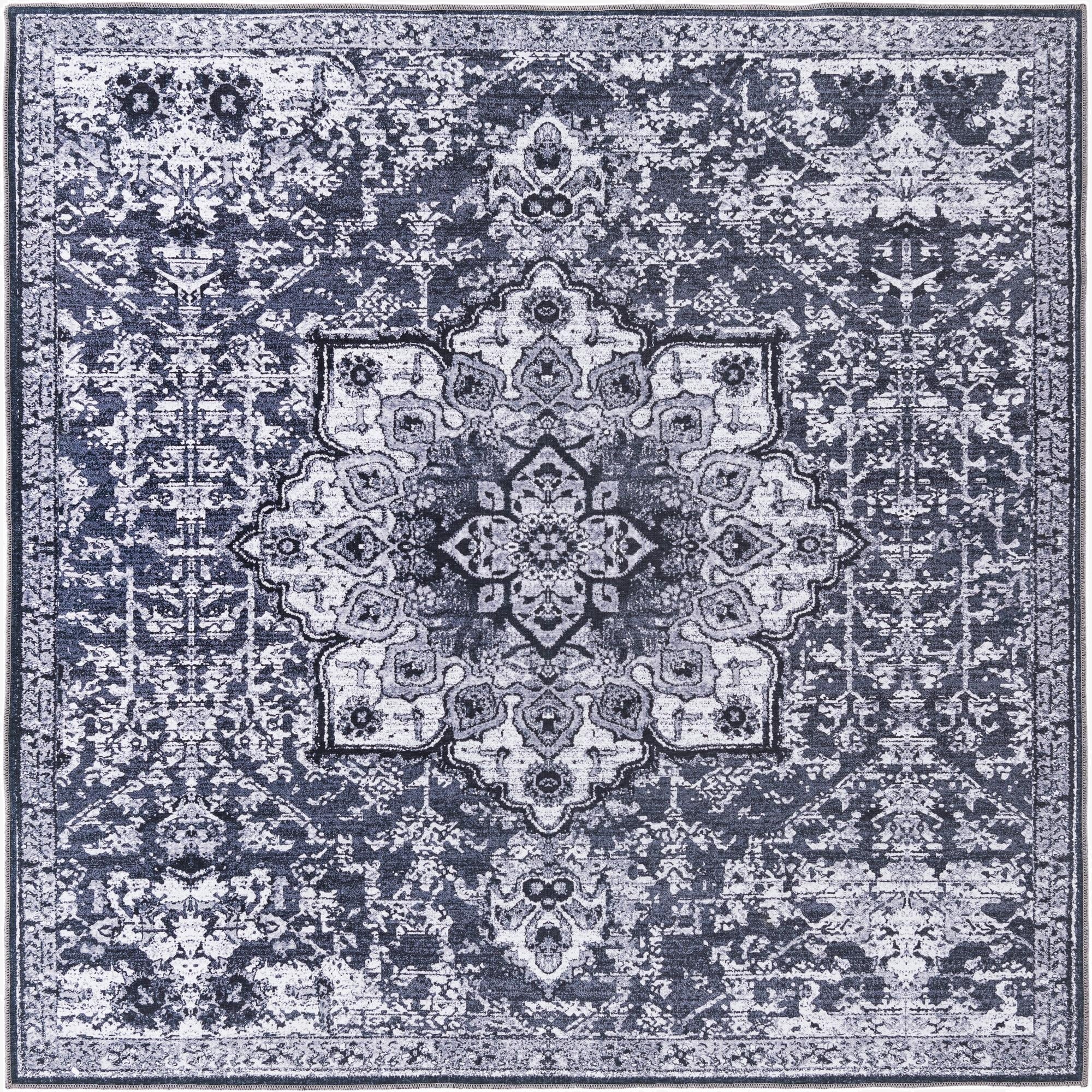  7' 3 x 7' 3  Washable Francesca Square Rug