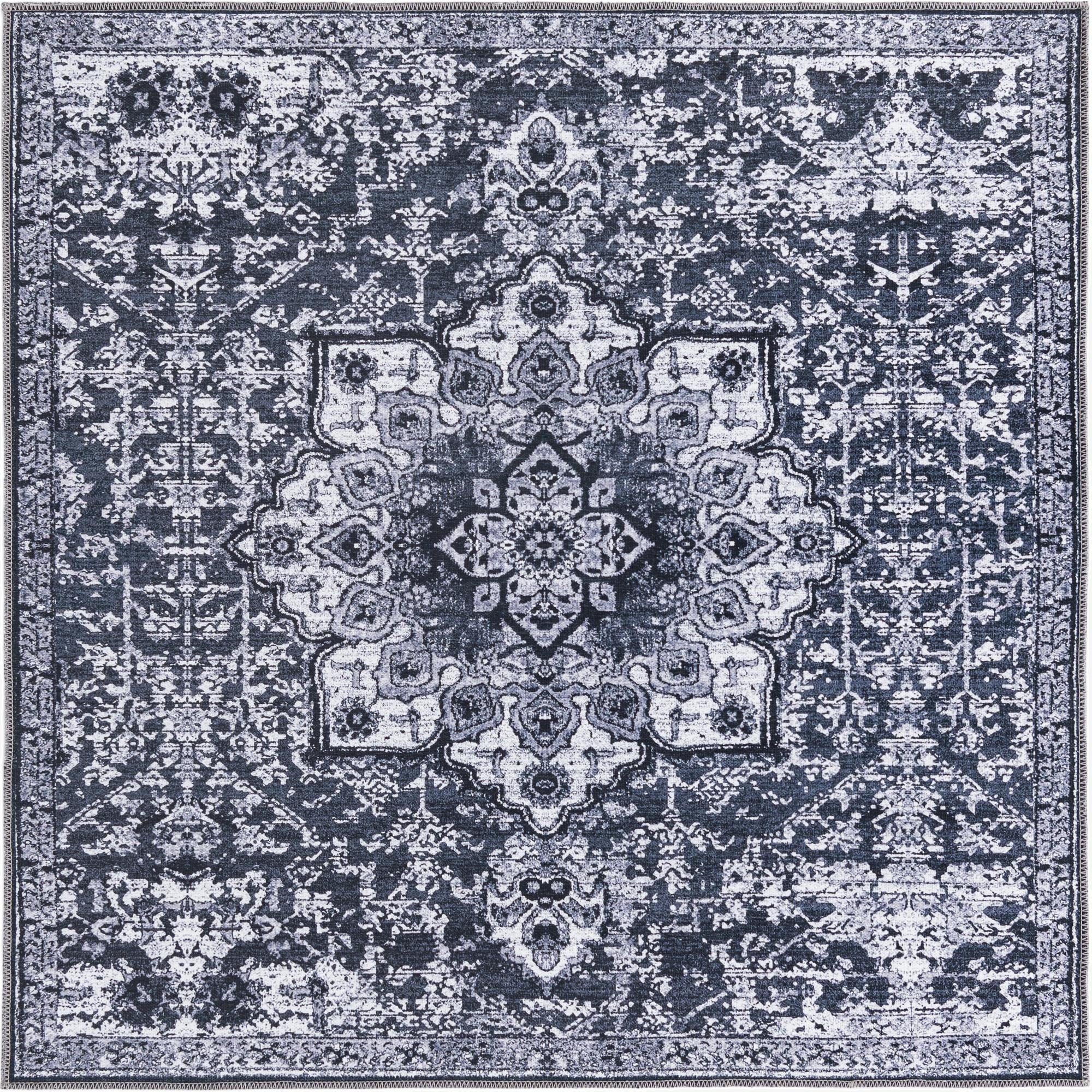  5' 3 x 5' 3  Washable Francesca Square Rug