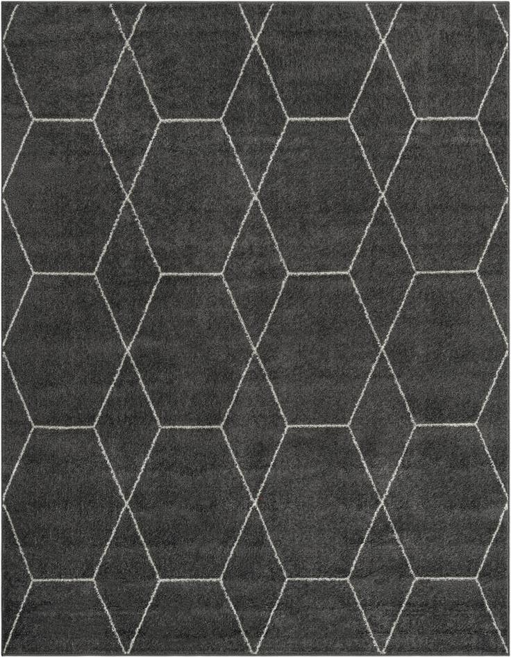 Detail image of  3' x 3' Lattice Frieze Square Rug