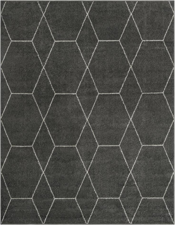 Detail image of  4' x 4' Lattice Frieze Square Rug