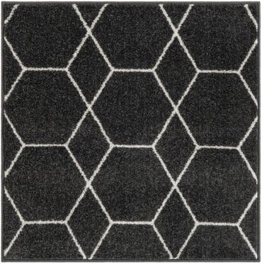  2' 10 x 2' 10 Lattice Frieze Square Rug