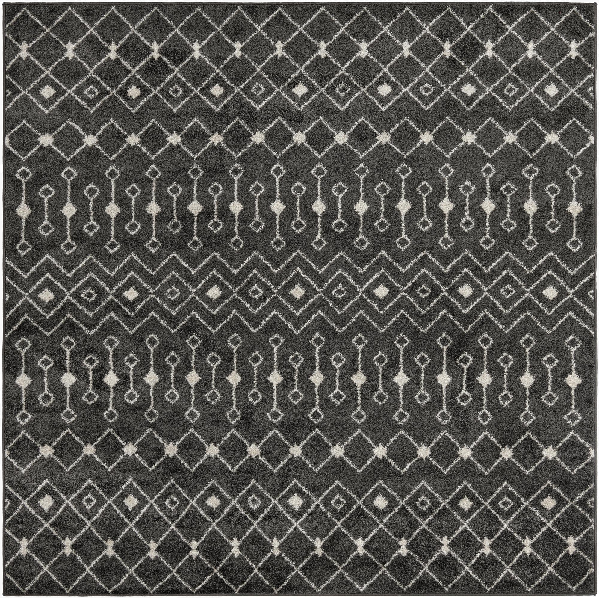  7' 10 x 7' 10 Moroccan Trellis Square Rug