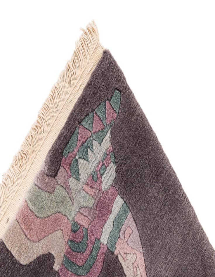 Detail image of  7' 11 x 8' 1  Hand Knotted Tibet Wool Square Rug