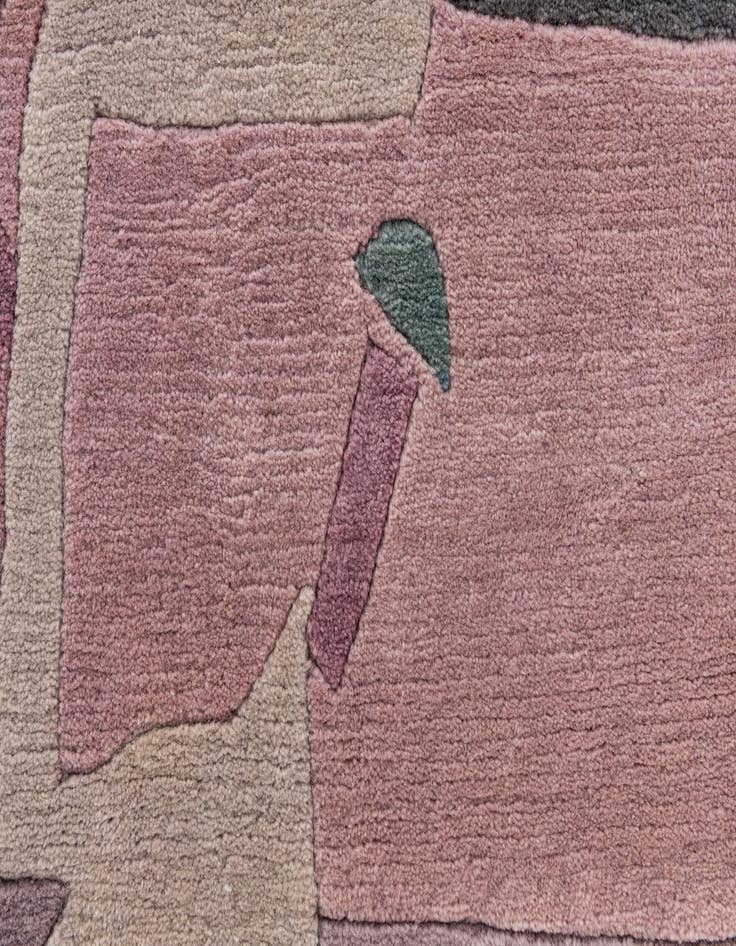 Detail image of  7' 11 x 8' 1  Hand Knotted Tibet Wool Square Rug