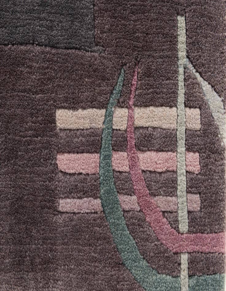 Detail image of  7' 11 x 8' 1  Hand Knotted Tibet Wool Square Rug