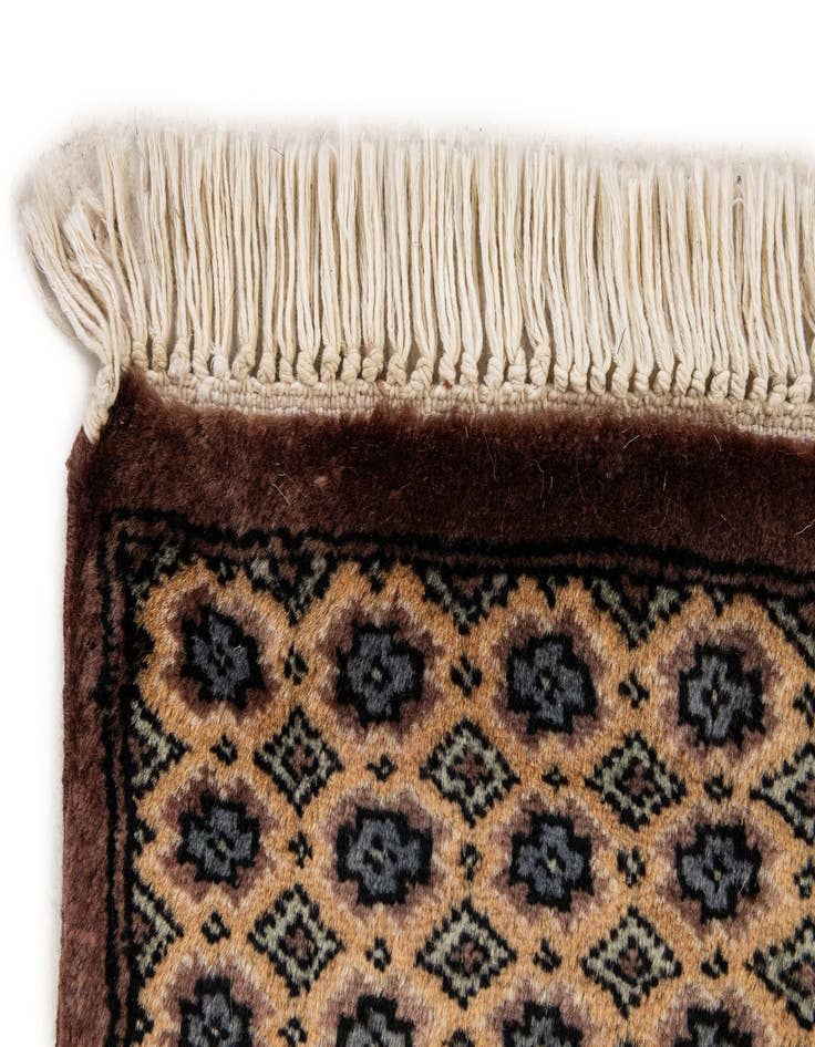 Detail image of  2' 8 x 4' 1  Hand Knotted Bokhara Oriental Wool Rug