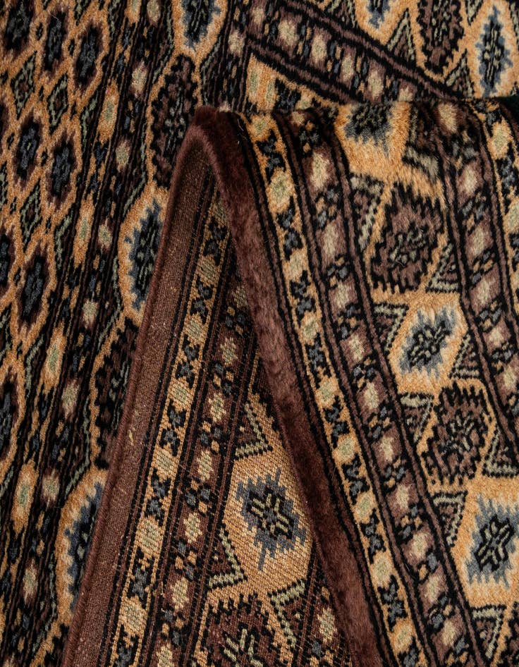 Detail image of  2' 8 x 4' 1  Hand Knotted Bokhara Oriental Wool Rug