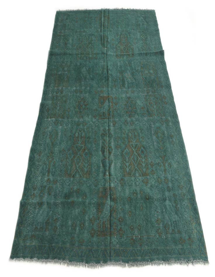 Detail image of  5' x 7'  Hand Woven Kilim Modern Wool Rug