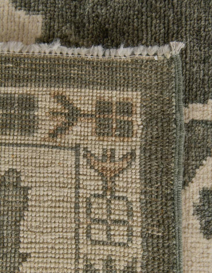 Detail image of 8' 2 x 10' Hand Knotted Oushak Wool Rug