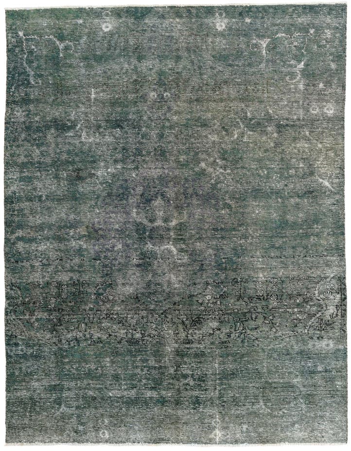  6' 10 x 9' 6  Hand Knotted Ultra Vintage Persian W...