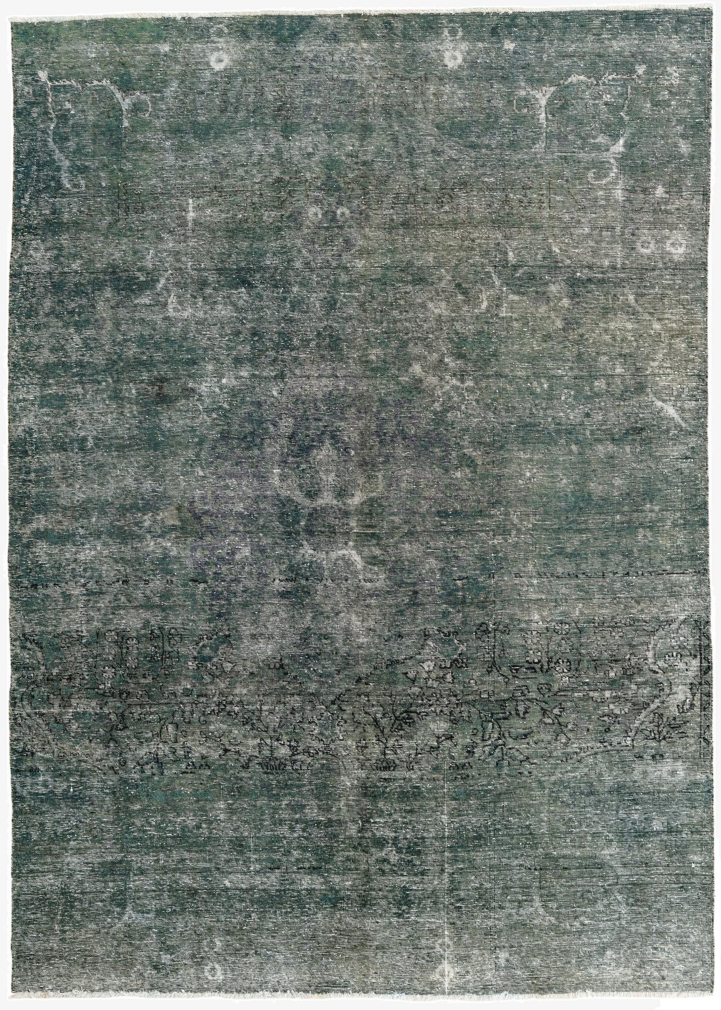  6' 10 x 9' 6  Hand Knotted Ultra Vintage Persian Wool Rug