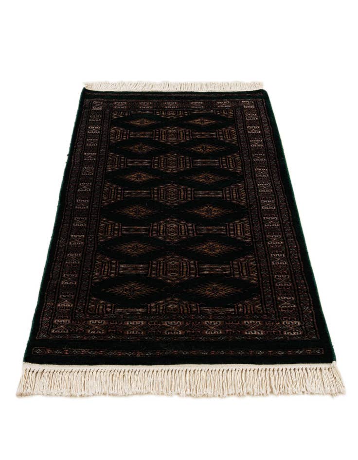 Detail image of  2' 1 x 4' 3  Hand Knotted Bokhara Oriental Wool Runner Rug