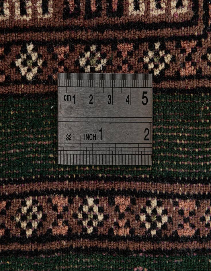 Detail image of  2' 1 x 4' 3  Hand Knotted Bokhara Oriental Wool Runner Rug