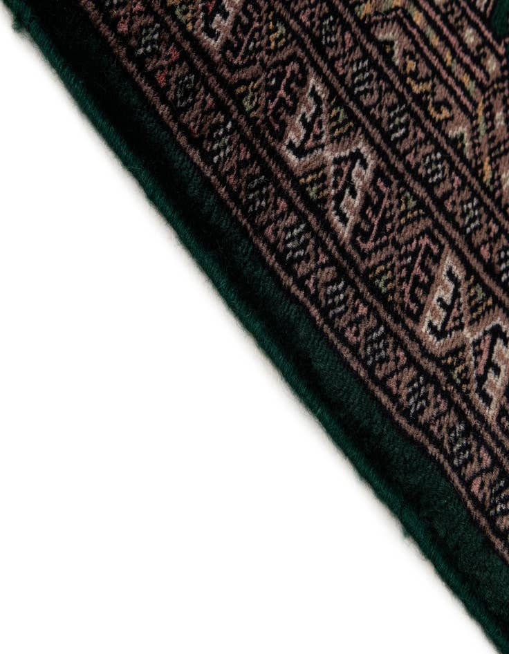 Detail image of  2' 1 x 4' 3  Hand Knotted Bokhara Oriental Wool Runner Rug