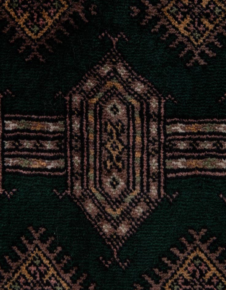 Detail image of  2' 1 x 4' 3  Hand Knotted Bokhara Oriental Wool Runner Rug