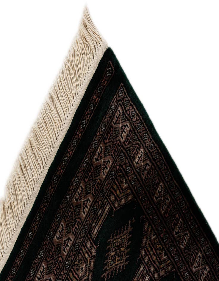 Detail image of  2' 1 x 4' 3  Hand Knotted Bokhara Oriental Wool Runner Rug