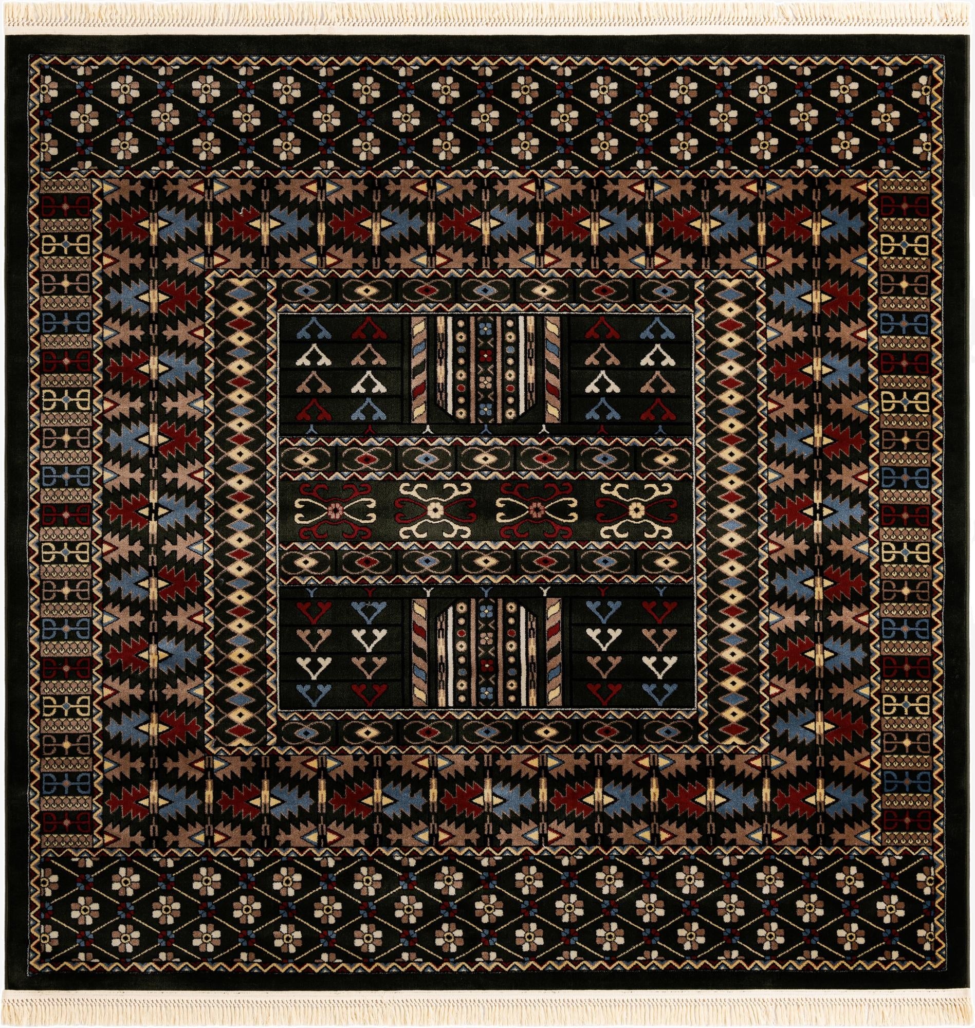  7' 10 x 7' 10 Bokhara Square Rug