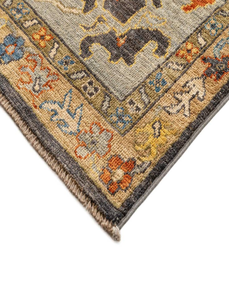 Detail image of  9' 1 x 11' 10  Hand Knotted Oushak Rug