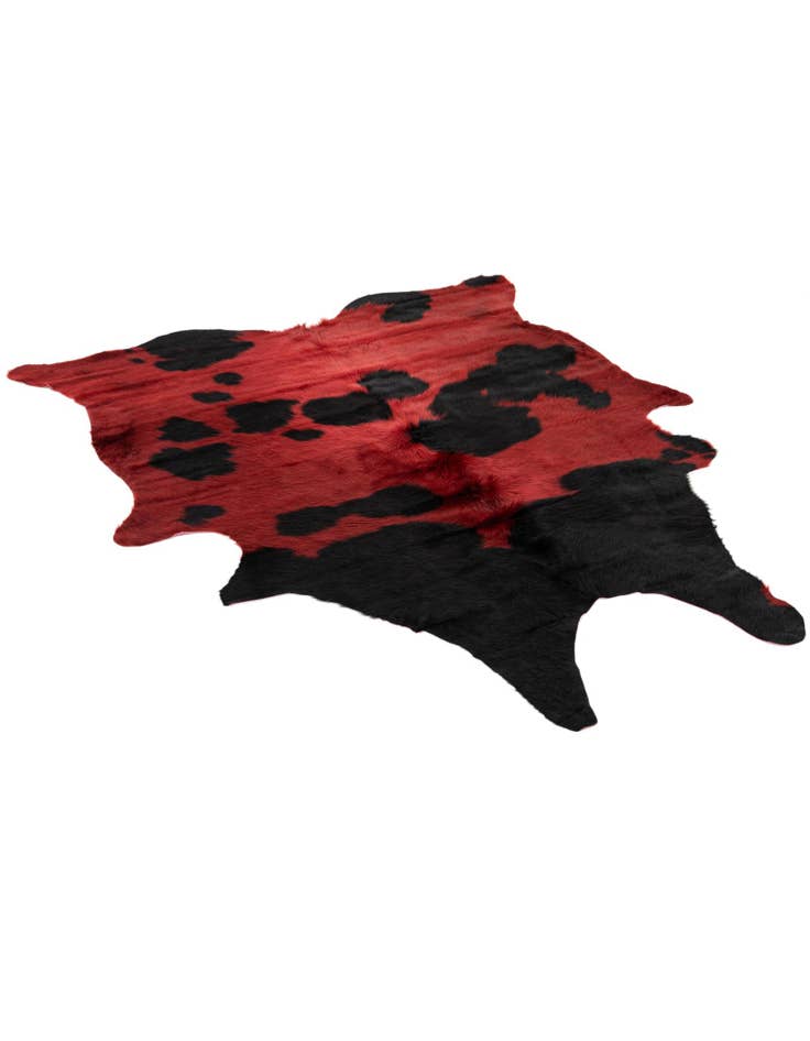 Detail image of  5' 10 x 6' 7 Cowhide Leather Square Rug