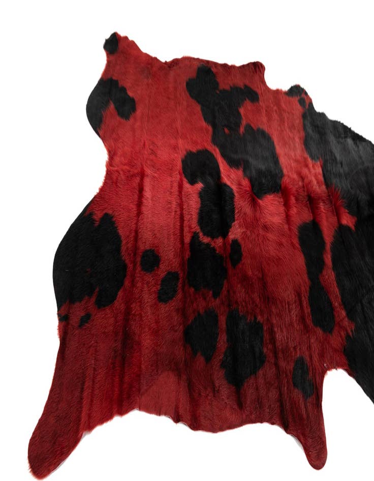 Detail image of  5' 10 x 6' 7 Cowhide Leather Square Rug