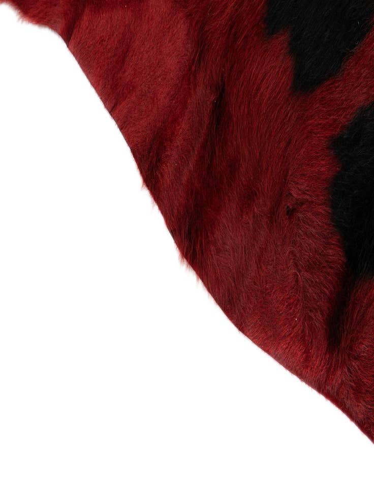 Detail image of  5' 10 x 6' 7 Cowhide Leather Square Rug