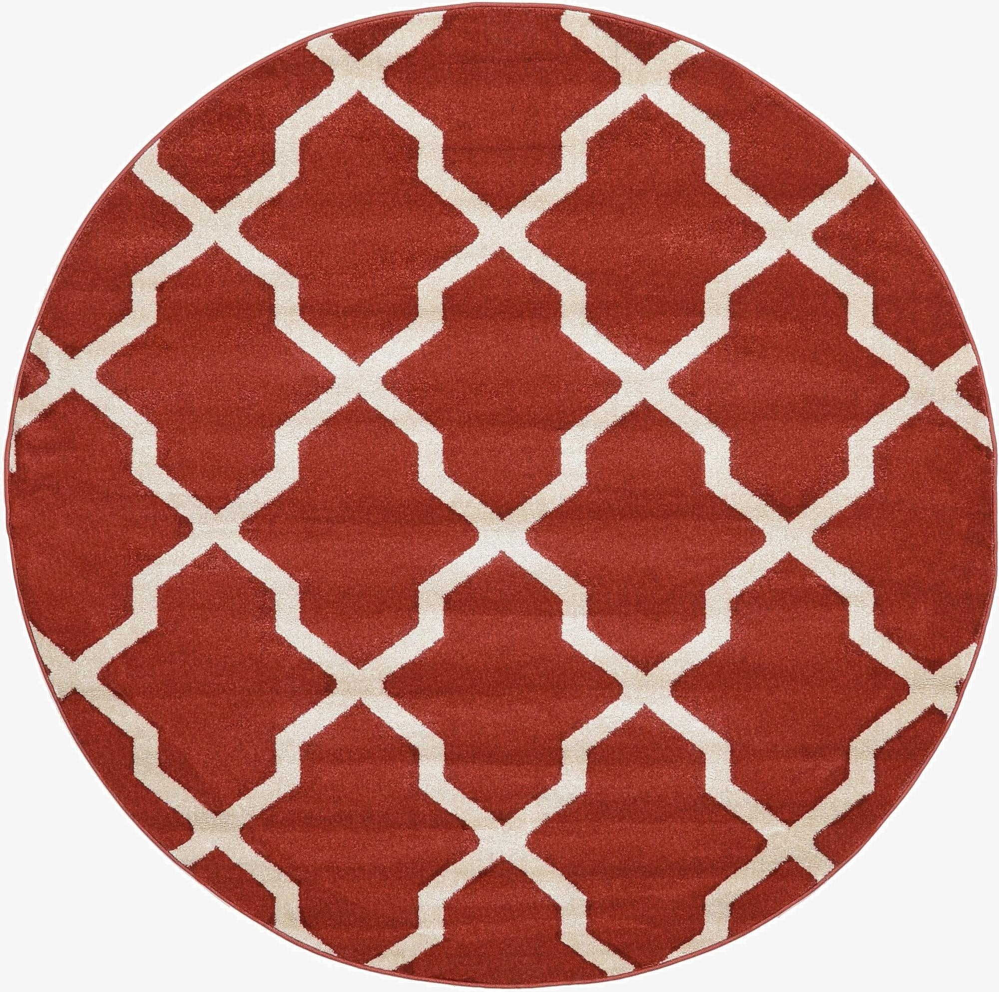  6' x 6' Lattice Round Rug