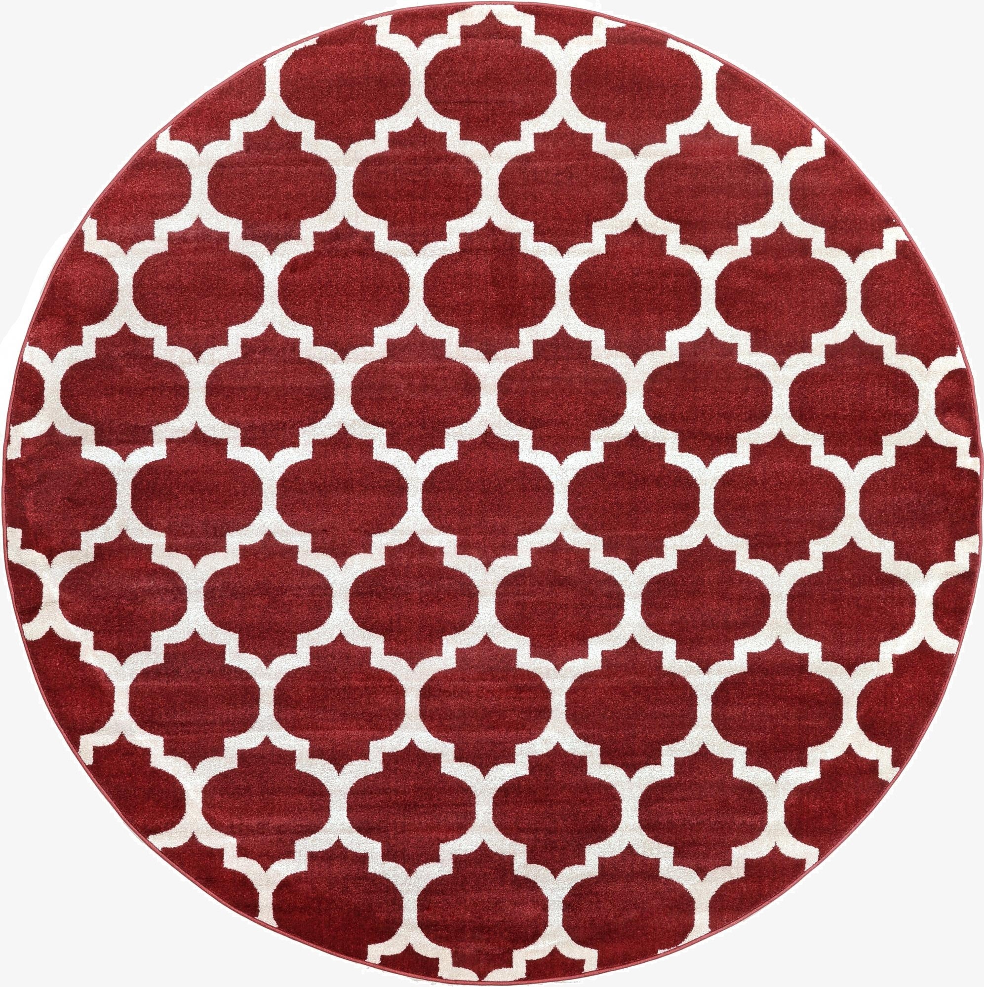  7' 10 x 7' 10 Lattice Round Rug