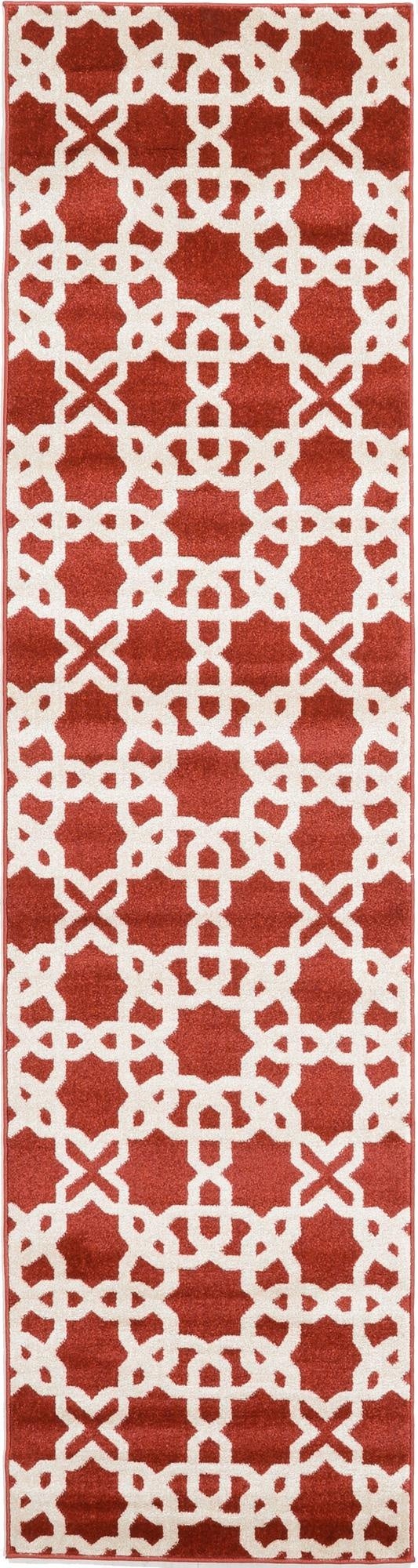  2' 7 x 10' Lattice Runner Rug