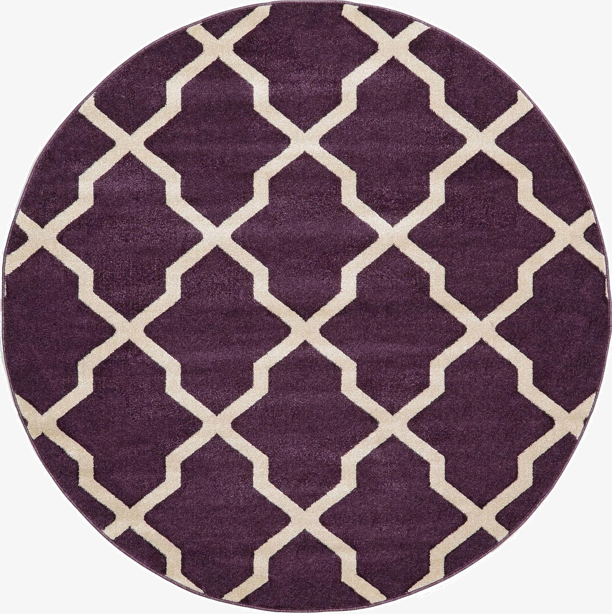  6' x 6' Lattice Round Rug