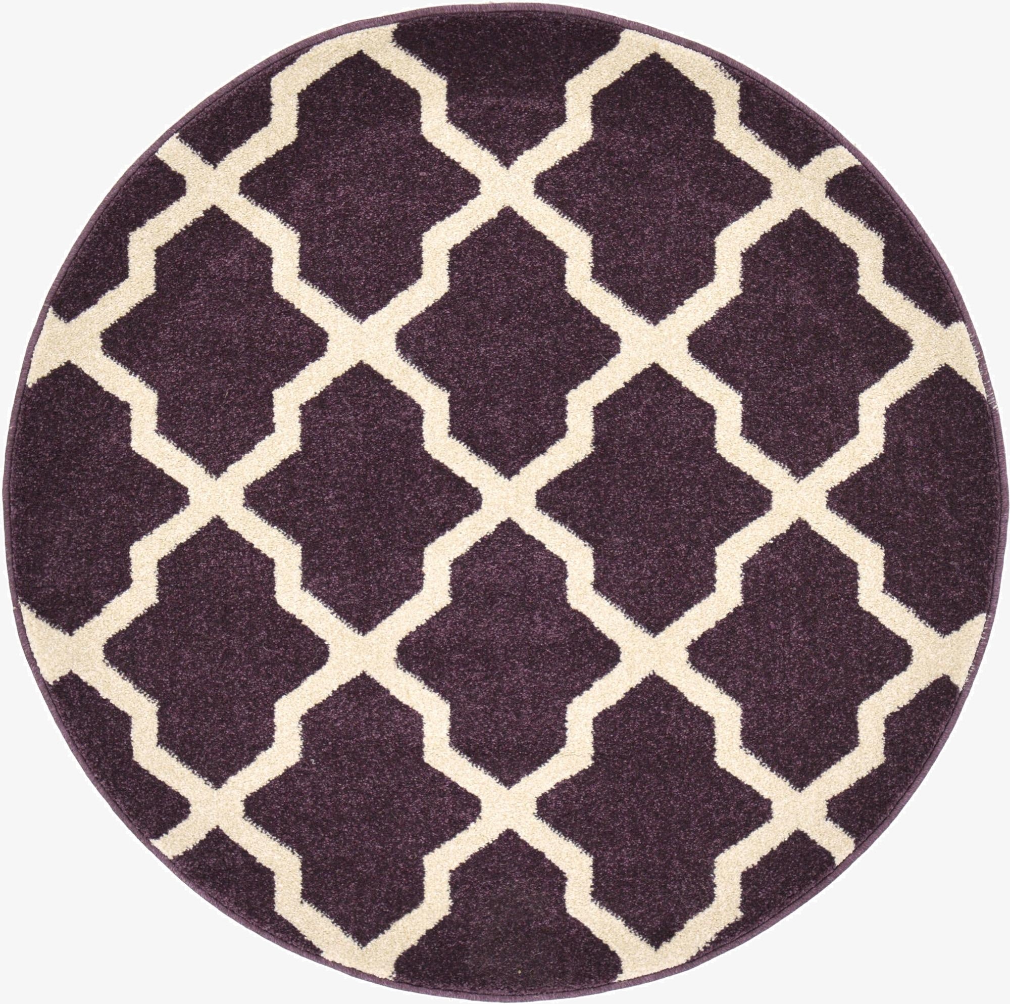  3' 3 x 3' 3 Lattice Round Rug