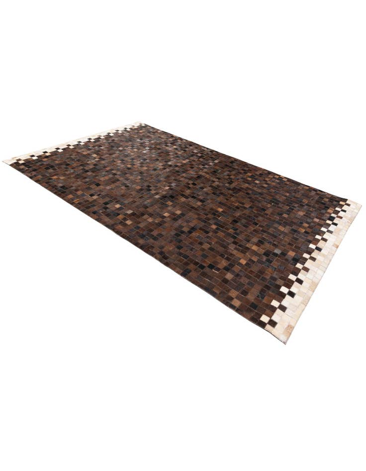 Detail image of  5' 1 x 8' Cowhide Stocks Rug