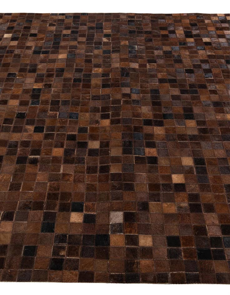 Detail image of  5' 1 x 8' Cowhide Stocks Rug