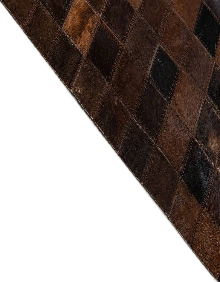 Detail image of  5' 1 x 8' Cowhide Stocks Rug