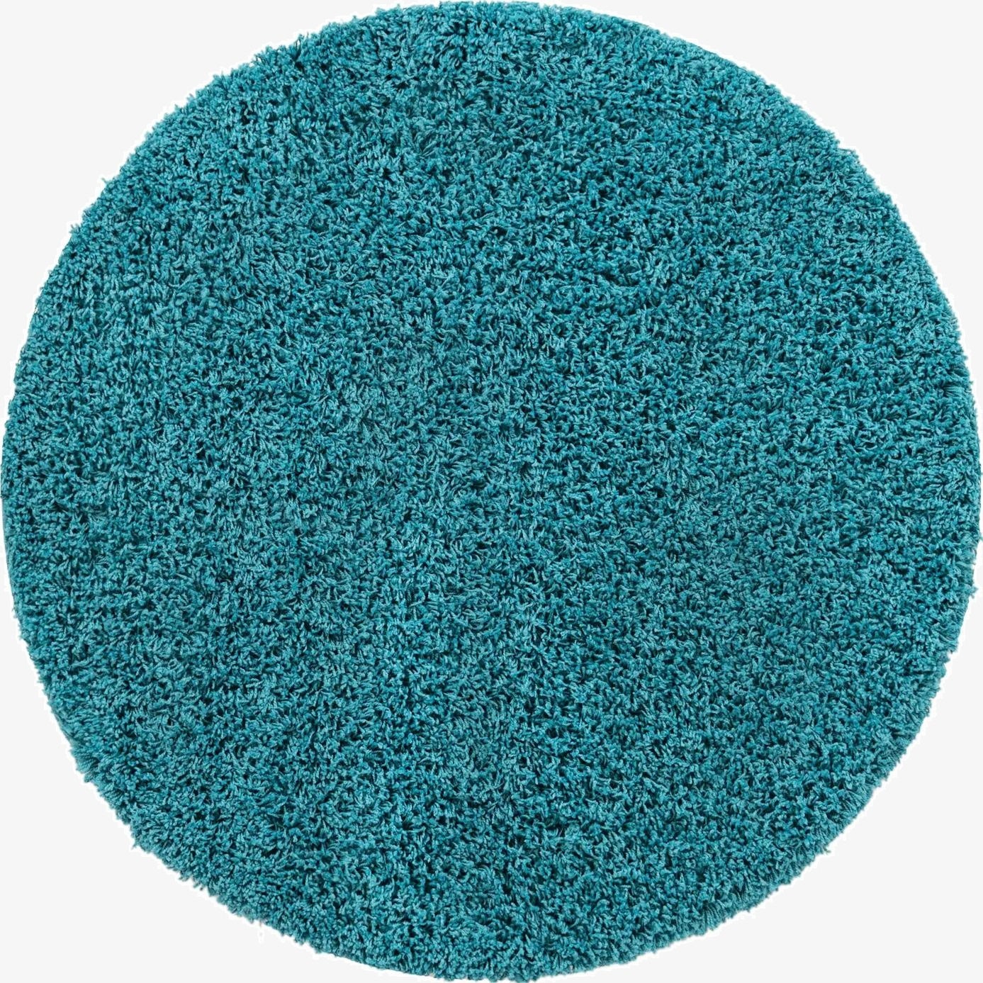  3' x 3' Solid Shag Round Rug