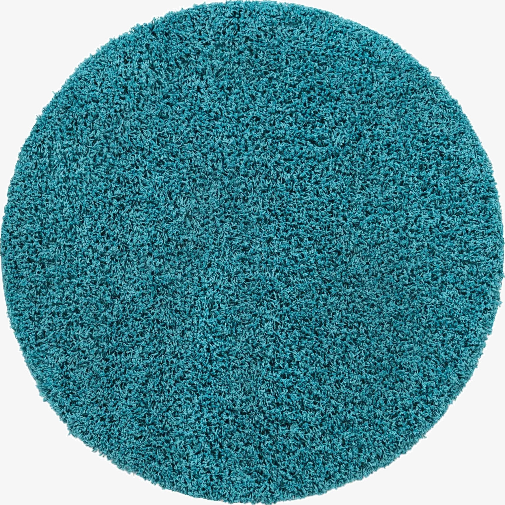 Primary image  7' 10 x 7' 10 Solid Shag Round Rug