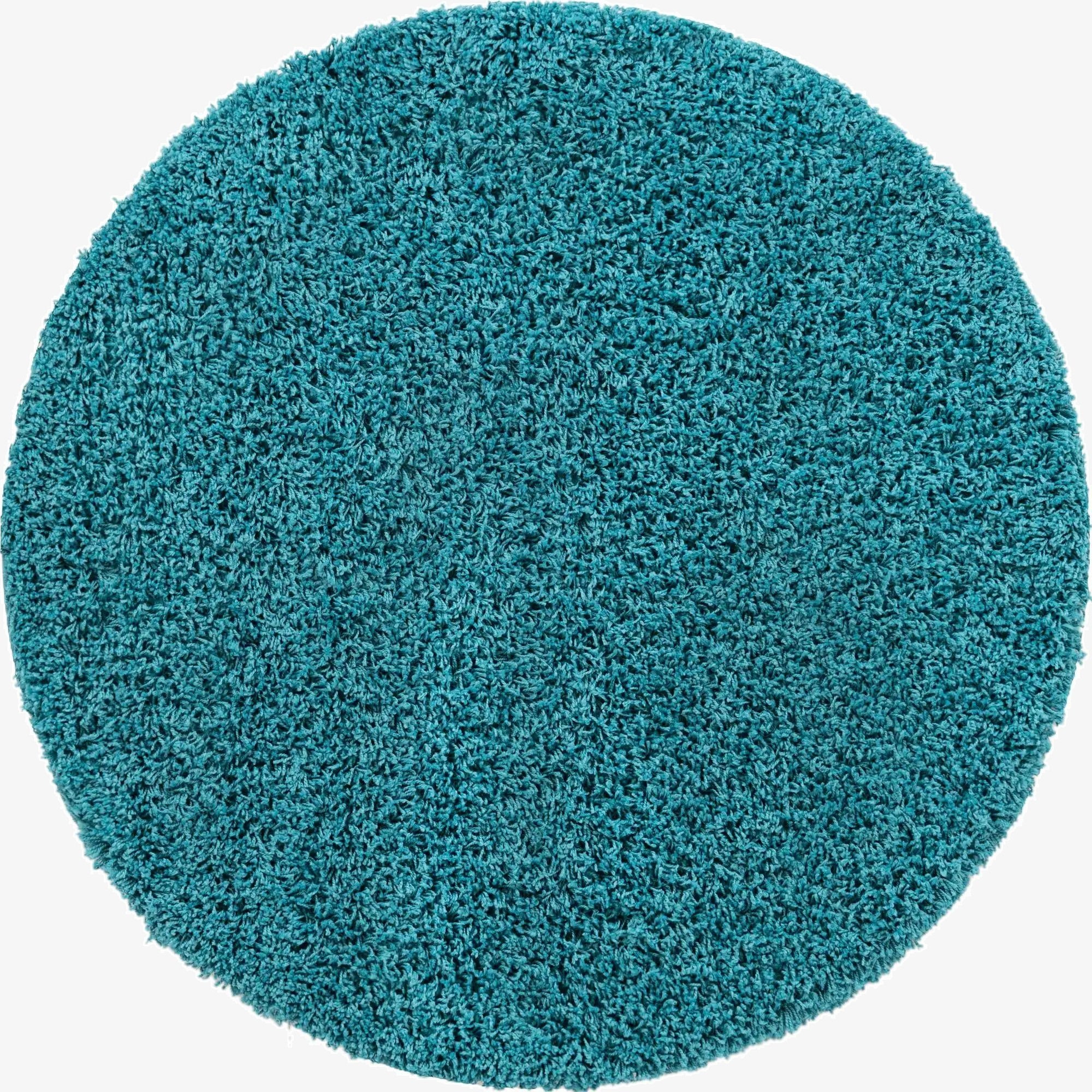 Primary image  7' x 7' Solid Shag Round Rug