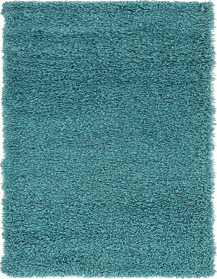 Detail image of 2' x 6' Solid Shag Runner Rug