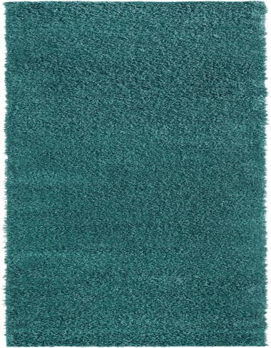 Detail image of 2' 7 x 14' Solid Shag Runner Rug