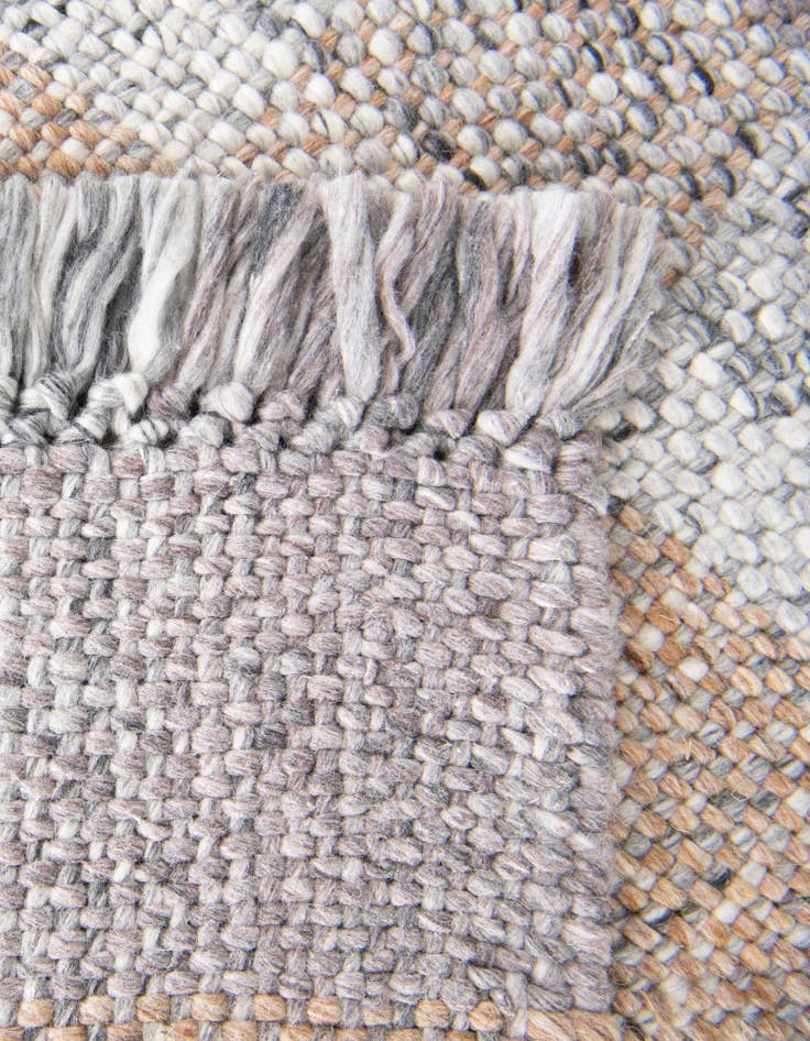 Detail image of  2' x 8'  Hand Woven Eco Plaid   Washable Indoor / Outdoor Runner Rug
