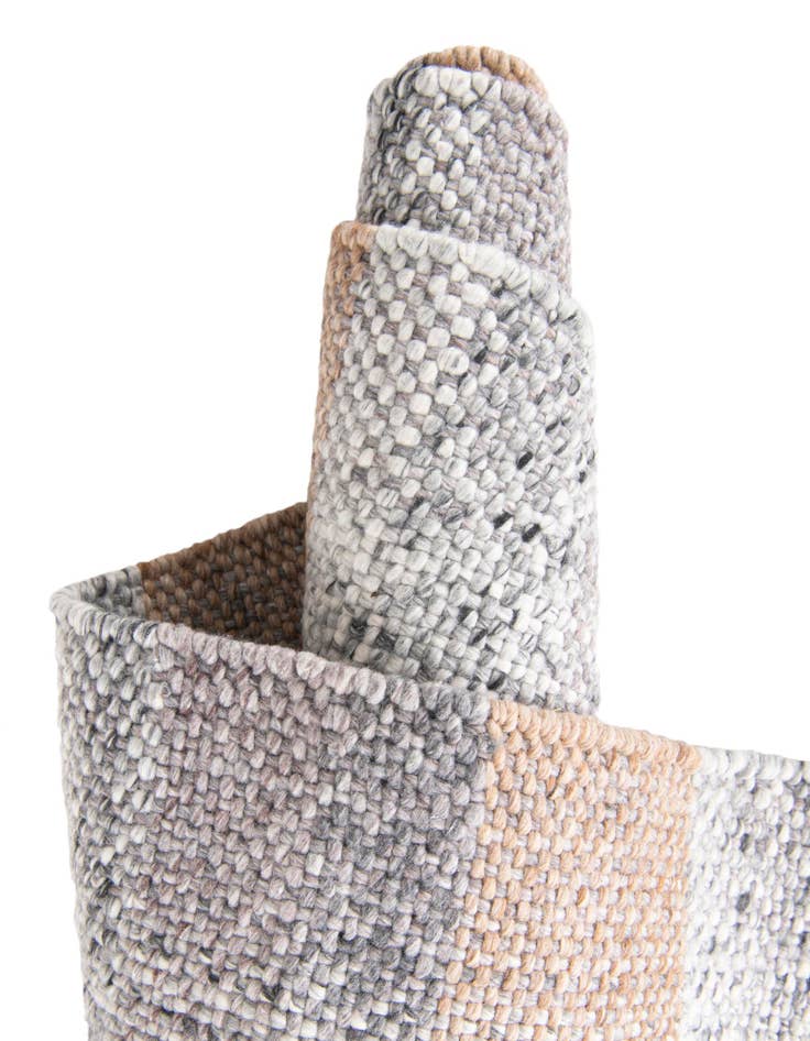 Detail image of  2' x 8'  Hand Woven Eco Plaid   Washable Indoor / Outdoor Runner Rug