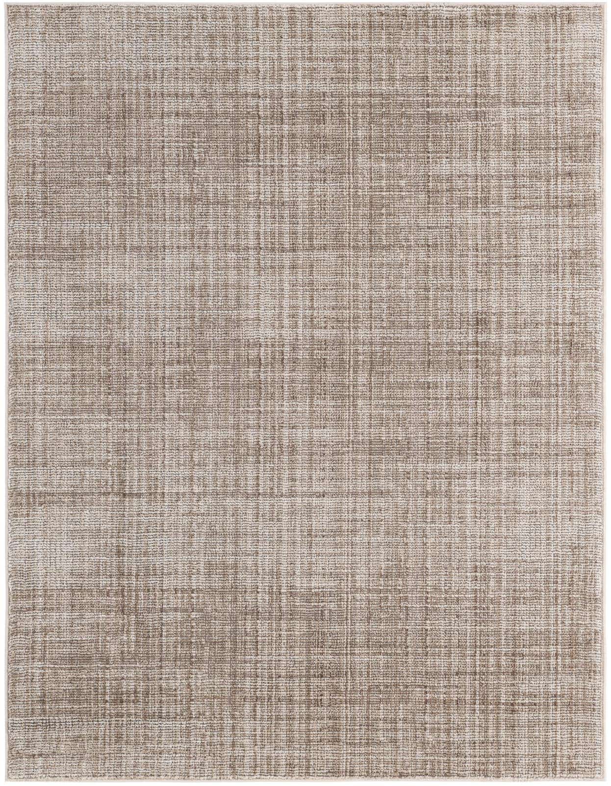 A 3x5 rectangular Silta rug by Rugs.com with a modern stripe pattern in varying shades of brown and tan.