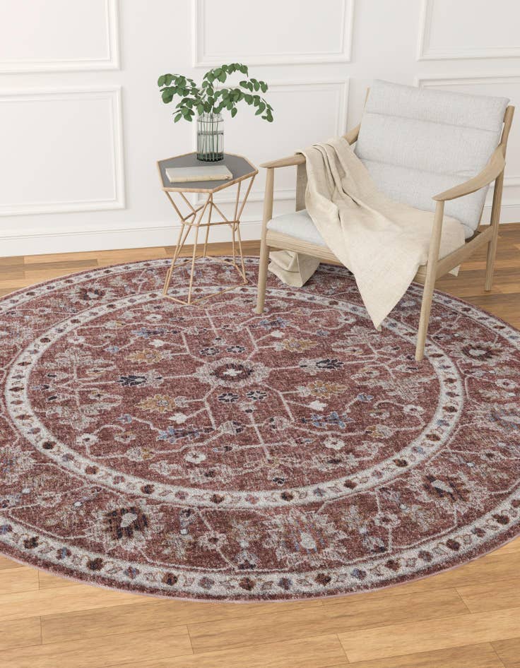 Detail image of  3' 3 x 3' 3 Eco Traditional Round Rug