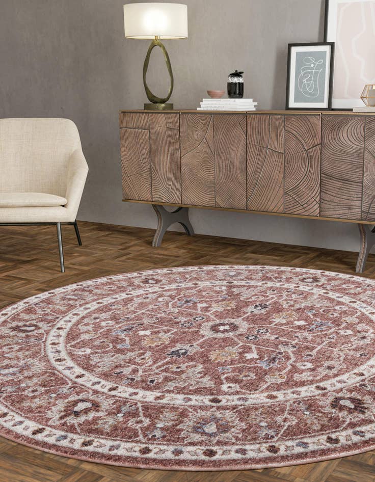 Detail image of  3' 3 x 3' 3 Eco Traditional Round Rug