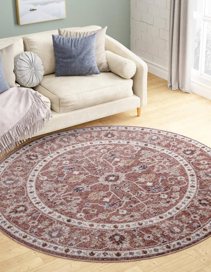 Detail image of  3' 3 x 3' 3 Eco Traditional Round Rug